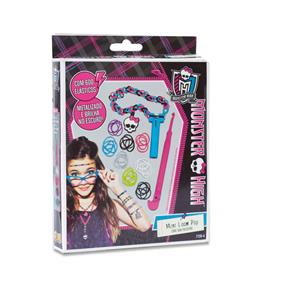 Kit Pulseira de Elástico Mini Loom Monster High Fun Divirta-Se