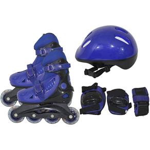 Kit Radical Rollers Completo Tamanho P Bel Fix Azul