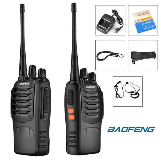 Kit 2 Radio Comunicador 777s Profissional Ht Uhf 16 Canais - Baofeng
