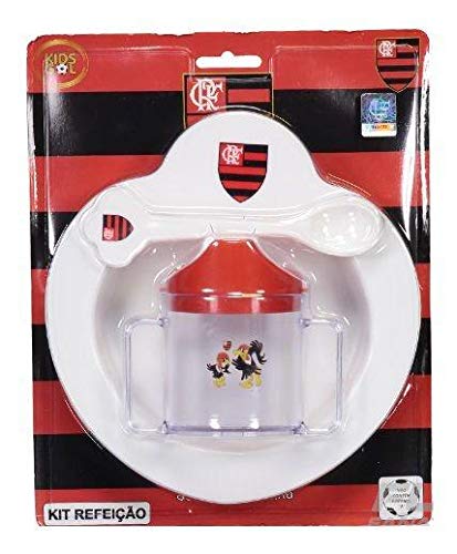 Kit Refeição Bebê do Flamengo 4 Pçs Kids Gol