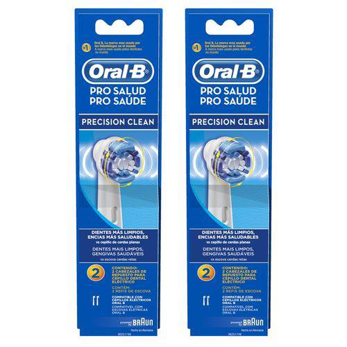 Kit Refil Escova Elétrica Oral-B Precision Clean Leve 4 Pague 3