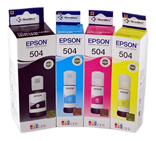 Kit Refil Tinta 04 Cores Original Epson 504 L6161 4150 4160
