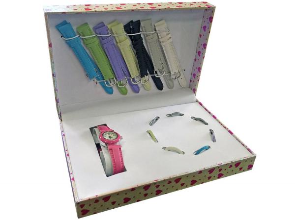 Kit Relógio com 8 Pulseiras MODEL 7 - Shiny Toys