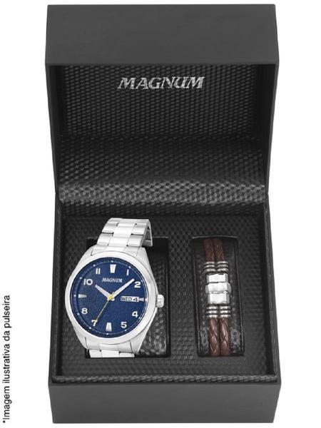 Kit Relógio Masculino Magnum MA34923O