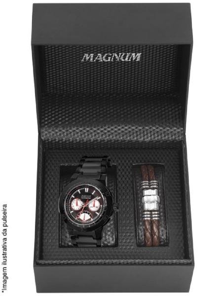 Kit Relógio Masculino Magnum MA32694C