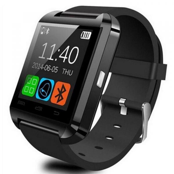 Kit RelÓgio Smartwatch Dz09 Preto Fone Branco Bluetooth - Original Touch Bluetooth Gear Chip - Preta - Importado