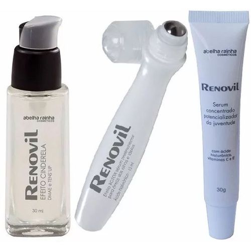 Kit Renovil Efeito Cinderela Mais Efeito Botox Mais Potencializador da Juventude