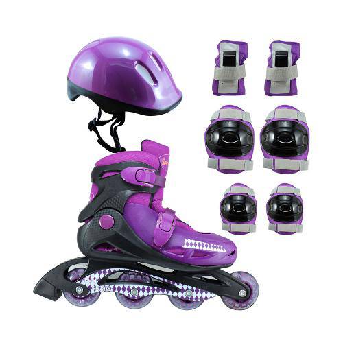 Kit Rollers Radical Completo Roxo (P)