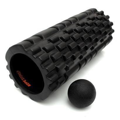 Kit Rolo de Massagem com Ranhuras + Lacrosse Ball Rope Store