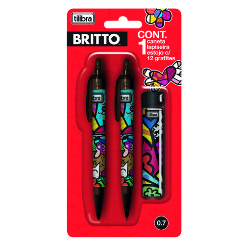 Tudo sobre 'Kit Romero Britto (caneta, Lapiseira e Grafite) - Tilibra'