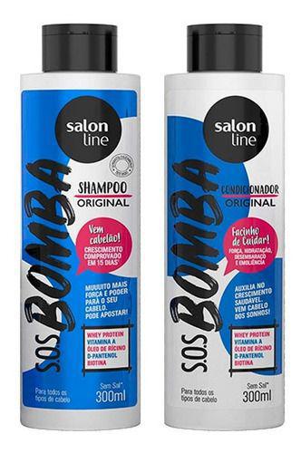 Kit S.o.s Bomba Vitaminas Shampoo Condicionador Salon Line