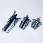Kit Saca Polia com 3 Garras Articuladas 3" 75mm 4" 100mm e 6" 150mm em Aço Especial Cromado Interno/Externo