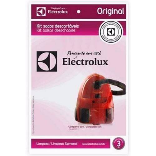 Kit Sacos Descartáveis para Aspirador Electrolux P Clario