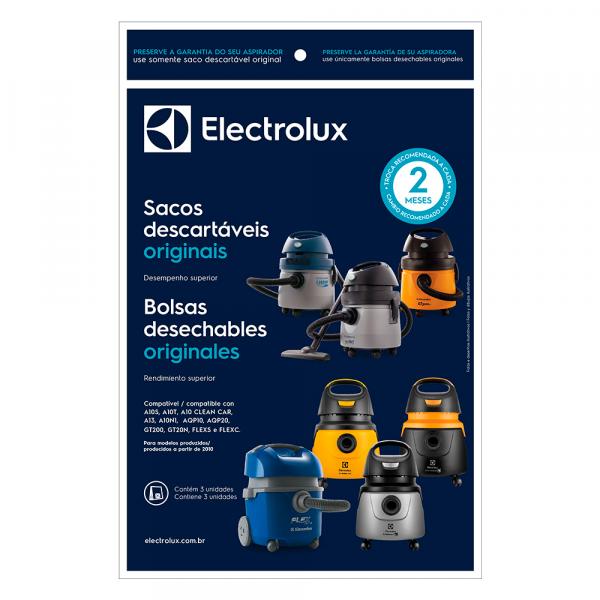 Kit 3 Sacos Descartáveis para Aspiradores de Pó CSE10 - Electrolux