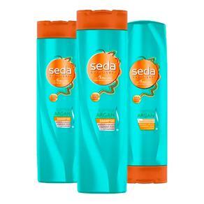 Kit Seda Bomba de Argan Shampoo + Condicionador Creme de Pentear 300ml