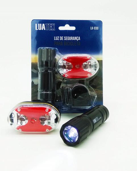 Kit Segurança Bike Bicicleta Farol LED e LUZ Lanterna 5 LED Luatek