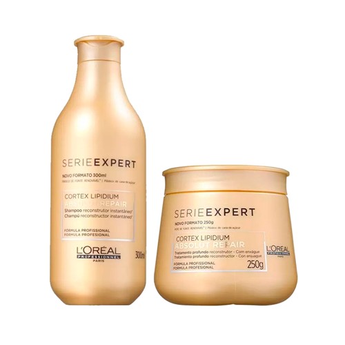 Kit Serie Expert Shampoo 300ml + Máscara Absolut Repair 200g