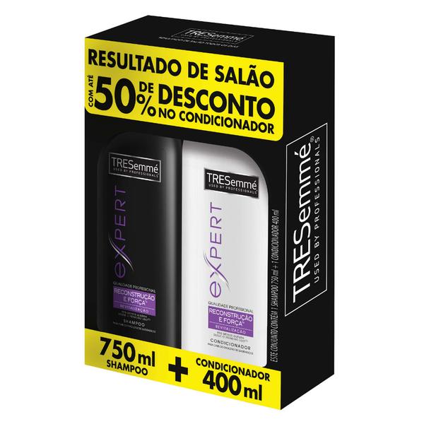 Kit Shampoo 750ml + Condicionador 400ml Tresemmé Reconstrução e Força - Tresemme