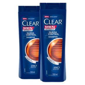 Kit 2 Shampoo Clear Queda Control - 200ml
