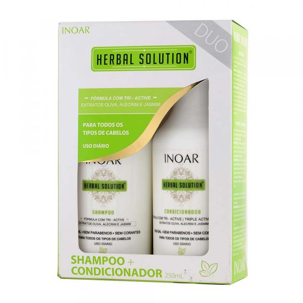 Kit Shampoo + Condicionador Herbal Solution 250ml Inoar