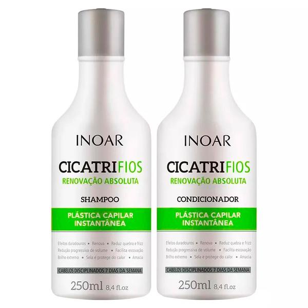 Kit Shampoo + Condicionador Inoar Cicatrifios 250ml