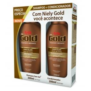Kit Shampoo + Condicionador Niely Gold Chocolate
