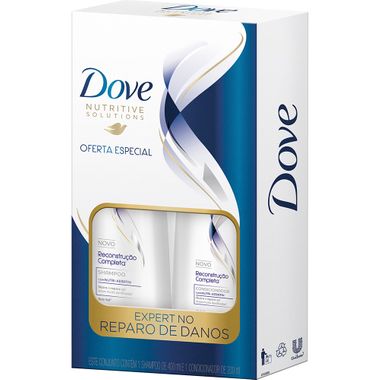 Kit Shampoo + Condicionador Reconstrução Completa Dove 400+200ml