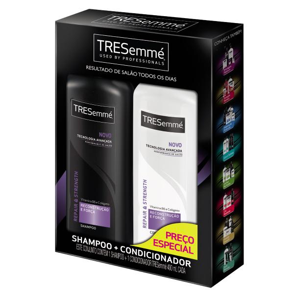 Kit Shampoo + Condicionador Tresemmé Reconstrução e Força 400ml - Tresemme