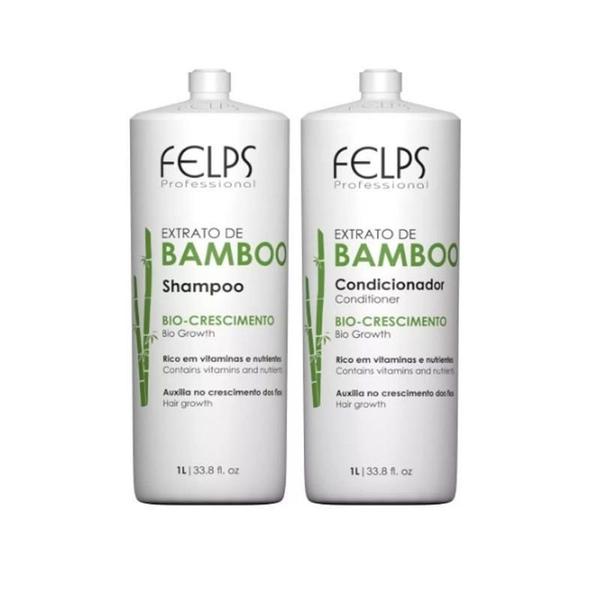 Kit Shampoo e Condicionador Extrato de Bamboo Felps Professional