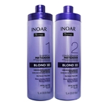 Kit Shampoo E Condicionador Matizador Blond 3d Oxyfree 1l- Inoar