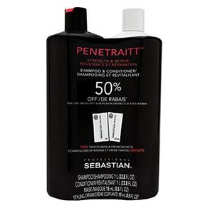Kit Shampoo e Condicionador Sebastian Penetraitt 2x 1000ML