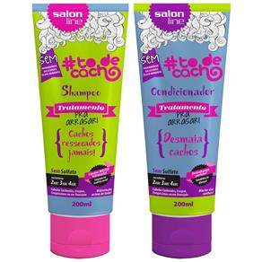 Kit Shampoo e Condicionador #Todecacho Salon Line Pra Arrasar - 200ml