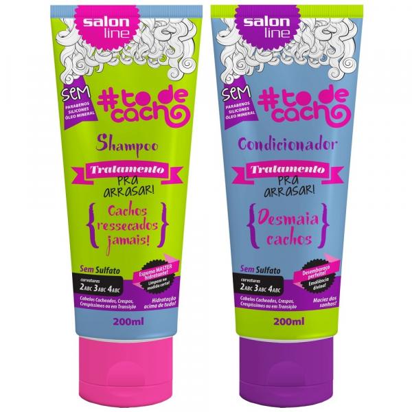 Kit Shampoo e Condicionador Todecacho Salon Line Pra Arrasar - 200ml
