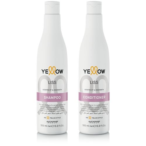 Kit Shampoo e Condicionador Yellow Liss Anti-frizz - 500ml