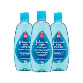 Kit Shampoo Johnson´s Baby Cheirinho Prolongado 200ml 3 Unidades
