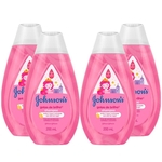 Kit Shampoo Johnson's Baby Gotas de Brilho 200ml c/4 unidades