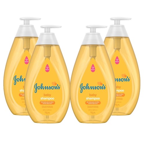Kit Shampoo Johnson's Baby Regular 750Ml com 4 Unidades
