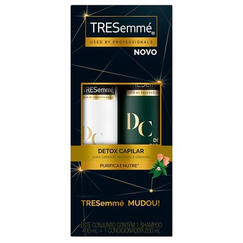 Kit Shampoo Tresemme Detox Capilar 400ml + Condicionador 200ml