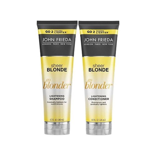 Kit Sheer Blonde Go Blonder Lightening John Frieda Shampoo + Condicionador