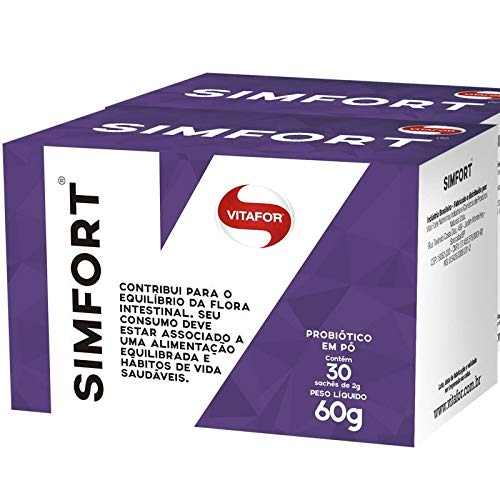 Kit 2 Simfort Mix de Probióticos Vitafor 30 Saches de 2g