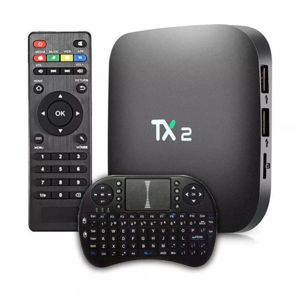 Tudo sobre 'Kit Smart Tv Box Midia Streaming TX-2 4k + Mini Teclado Universal Smart Tv com Led - Diversos'