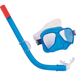 Tudo sobre 'Kit Snorkel Infantil Hydro-Force Aquastyle Azul - Bestway'