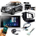 Kit Som Automotivo SPH-DA138TV Pioneer C/ Câmera de Ré + Moldura + Chicotes e Interface Nissan Kicks 2016 em Diante