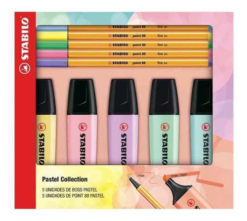 Kit Stabilo Pastel Collection 5 Boss + 5 Point 88