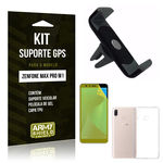 Kit Suporte Veicular Zenfone Max Pro M1 ZB602KL Suporte + Película + Capa - Armyshield