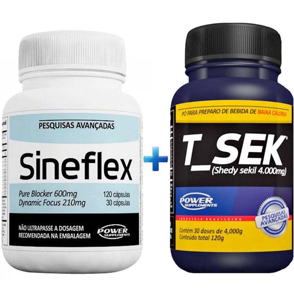 Kit T_sek (120g) Power + Sineflex (150 Cáps) Power Supplements