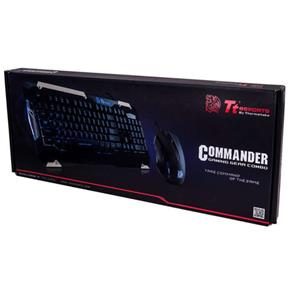 Kit Teclado e Mouse Commander Thermaltake Kb-Cmc-Plblpb-01