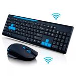 Kit Teclado e Mouse Gamer Sem Fio 1600dpi Wireless 10 Mts