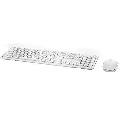 Kit Teclado e Mouse Wireless Branco KM636 - Dell