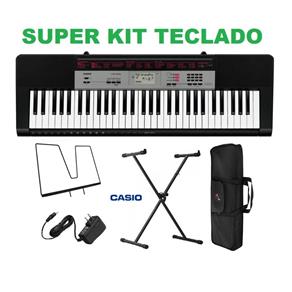 Kit Teclado Musical Ctk-1500 Casio + Fonte + Capa + Suporte X